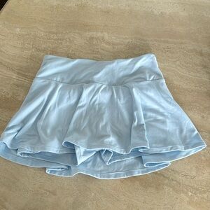 Light blue skort in medium short athletic tennis
